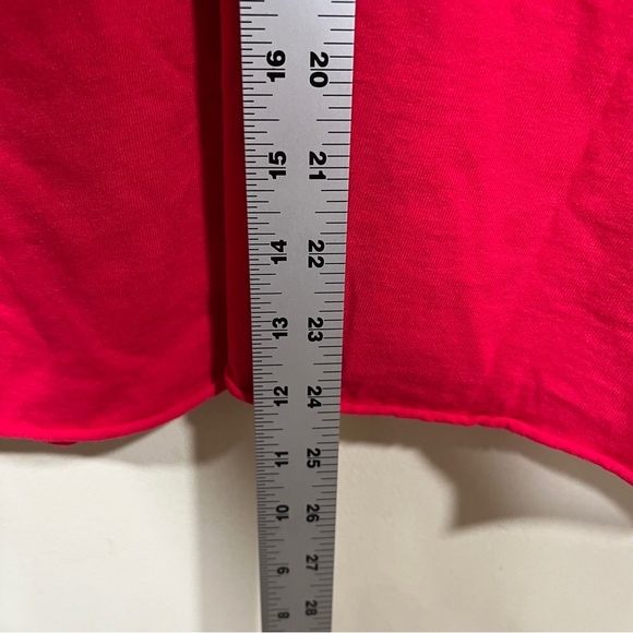 NWT Frank & Eileen Cuff Popover Blouse red size medium oversize - Picture 3 of 6